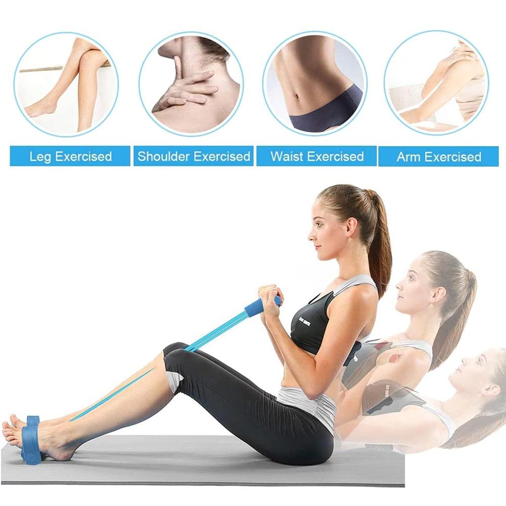 Heavy Duty Peddle Puller Tummy Trimmer Exercise Fitness Band with Strong 4 Tubes for Improving Weight Body Posture Waist and Shape at your Home Rs 1299